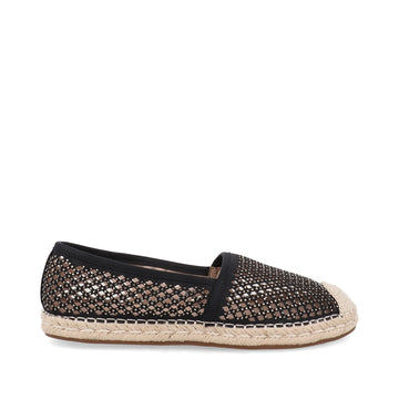 Alpargata Casual Trender color Negro para Mujer con brillos