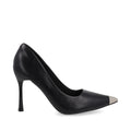 Zapatilla de Vestir Trender color Negro para Mujer con detalle metalico