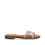 Sandalia Casual Trender color Blanco para Mujer con brillos