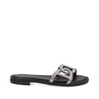 Sandalia Casual Trender color Negro para Mujer con brillos