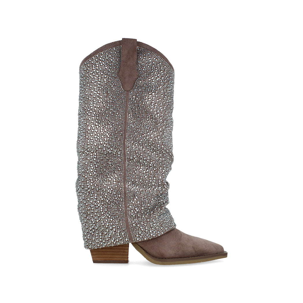 Bota Casual Trender color Taupe para Mujer