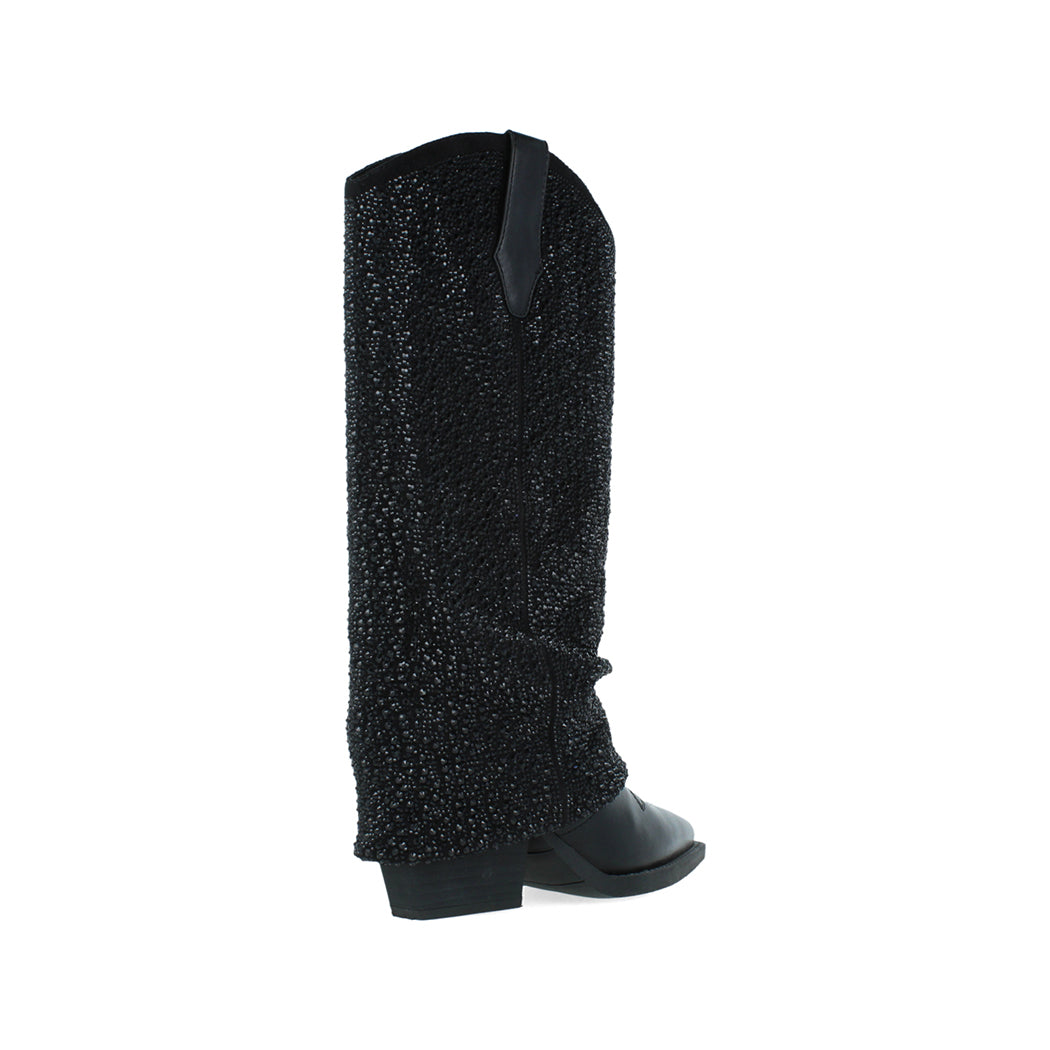 Bota Casual Trender color Negro para Mujer