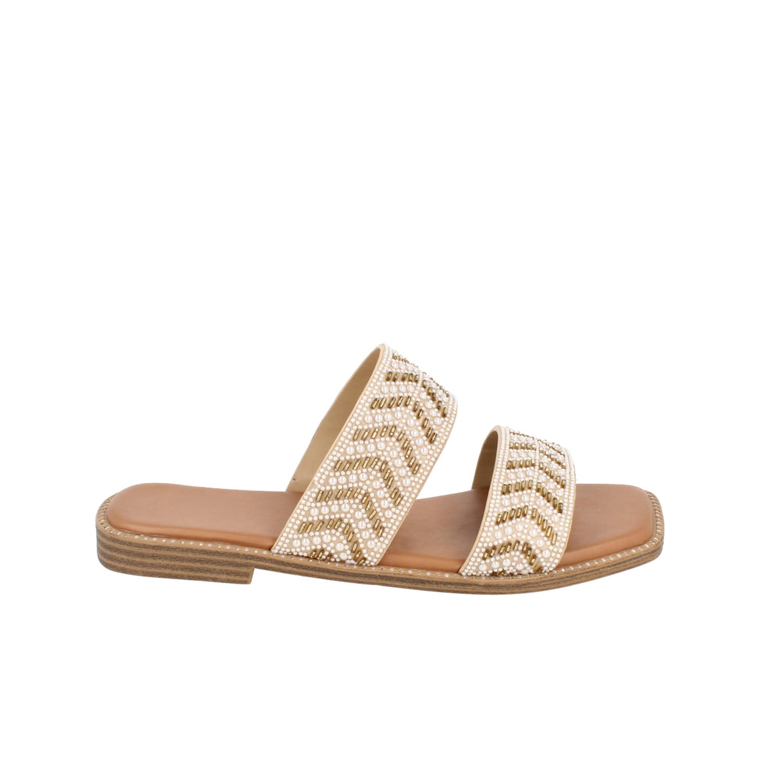 Sandalia Casual Trender color Oro  para Mujer