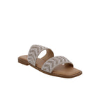 Sandalia Casual Trender color Plata  para Mujer