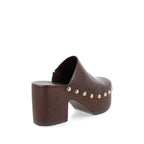 Zueco Casual Trender color Vino  para Mujer