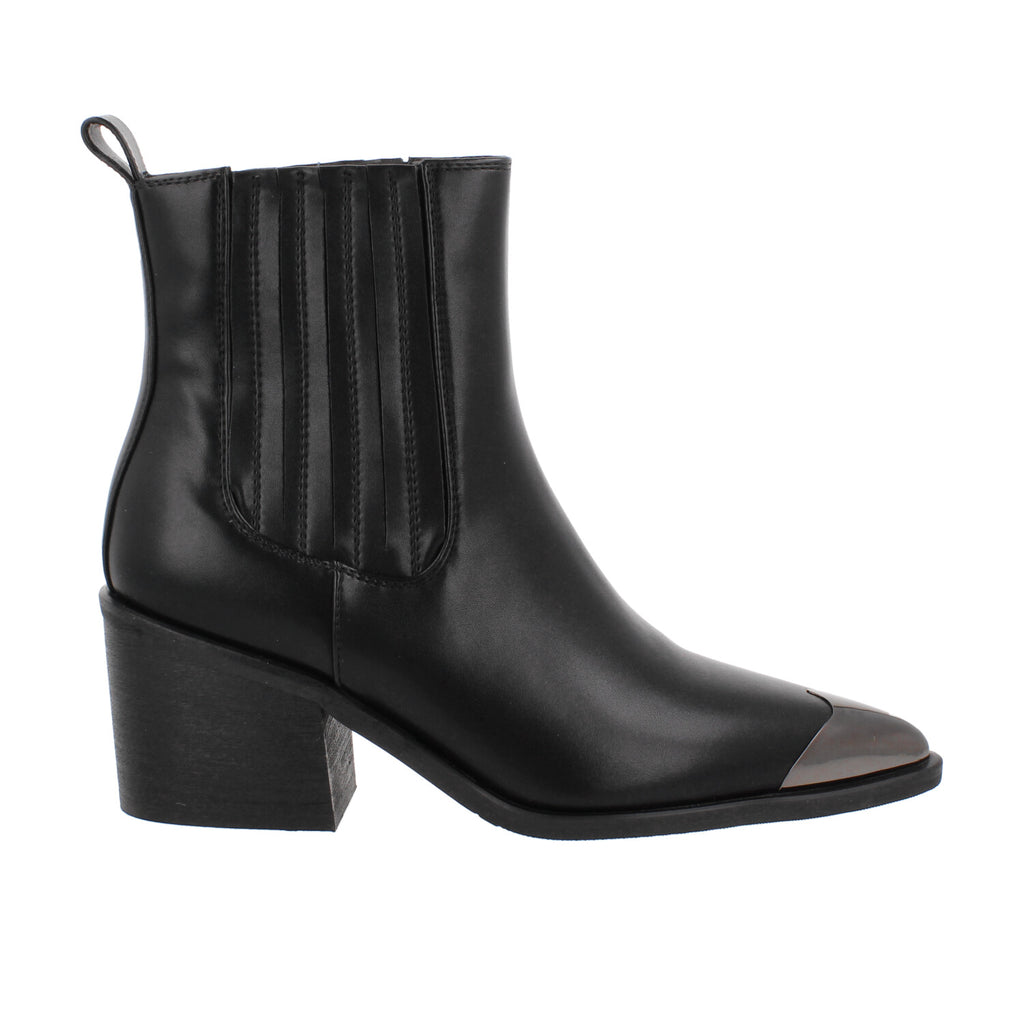 Bota Casual Trender color Negro para Mujer con punta metalica