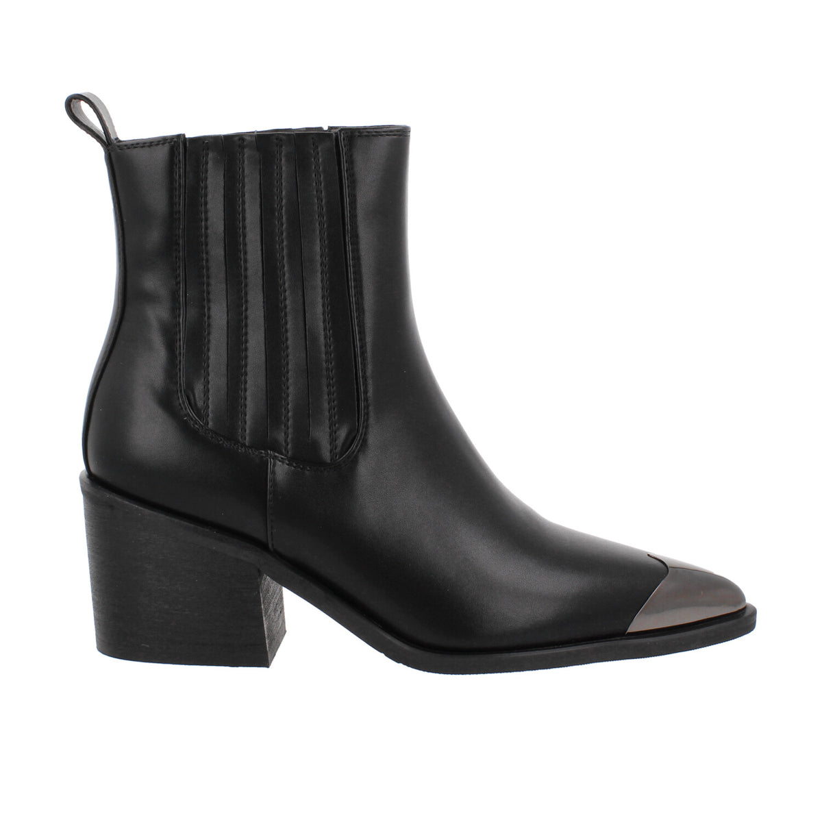 Bota Casual Trender color Negro para Mujer con punta metalica