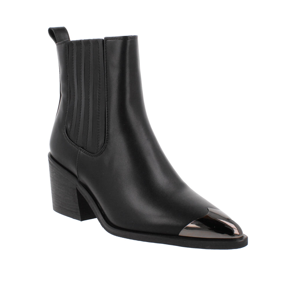 Bota Casual Trender color Negro para Mujer con punta metalica