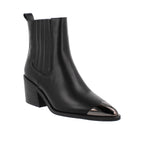 Bota Casual Trender color Negro para Mujer con punta metalica