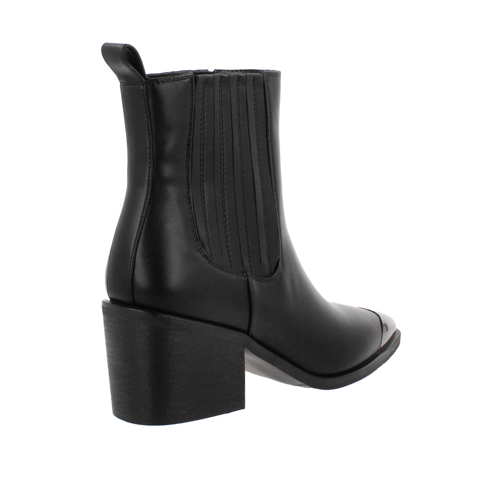 Bota Casual Trender color Negro para Mujer con punta metalica