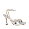 Zapatilla Vestir Trender color Plata con Moño para Mujer