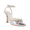 Zapatilla Vestir Trender color Plata con Moño para Mujer