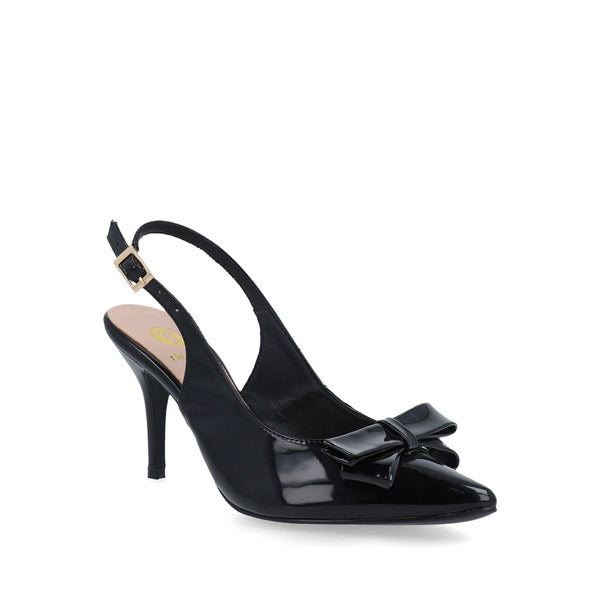 Zapatilla de Vestir Trender color Negro para Mujer con detalle de moño