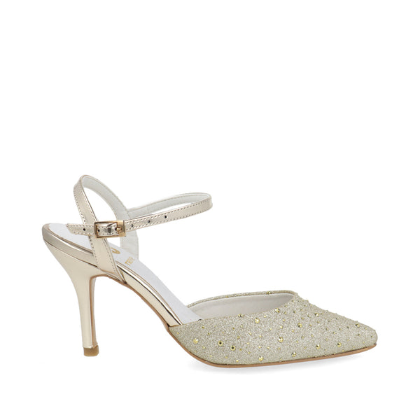 Zapatilla de Fiesta Trender color Oro para Mujer