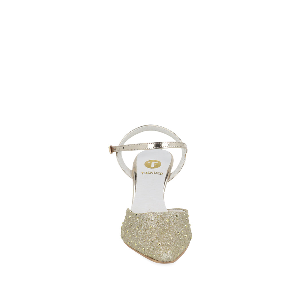 Zapatilla de Fiesta Trender color Oro para Mujer