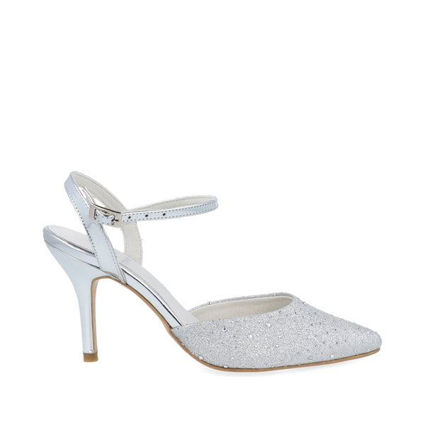 Zapatilla de Fiesta Trender color Plata para Mujer