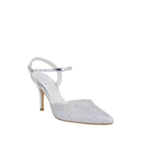 Zapatilla de Fiesta Trender color Plata para Mujer