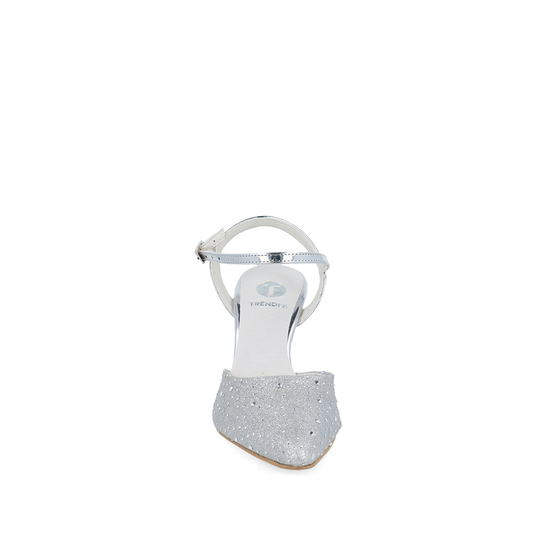 Zapatilla de Fiesta Trender color Plata para Mujer