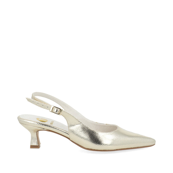 Zapatilla de Fiesta Trender color Oro para Mujer