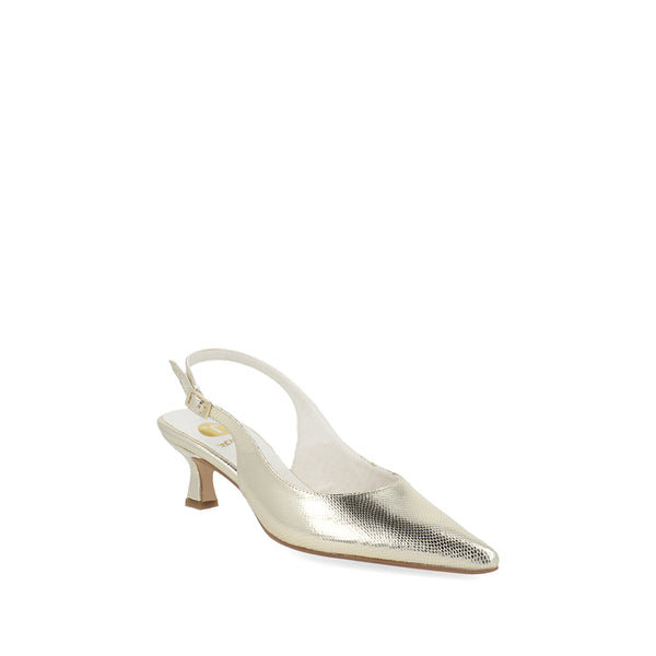 Zapatilla de Fiesta Trender color Oro para Mujer