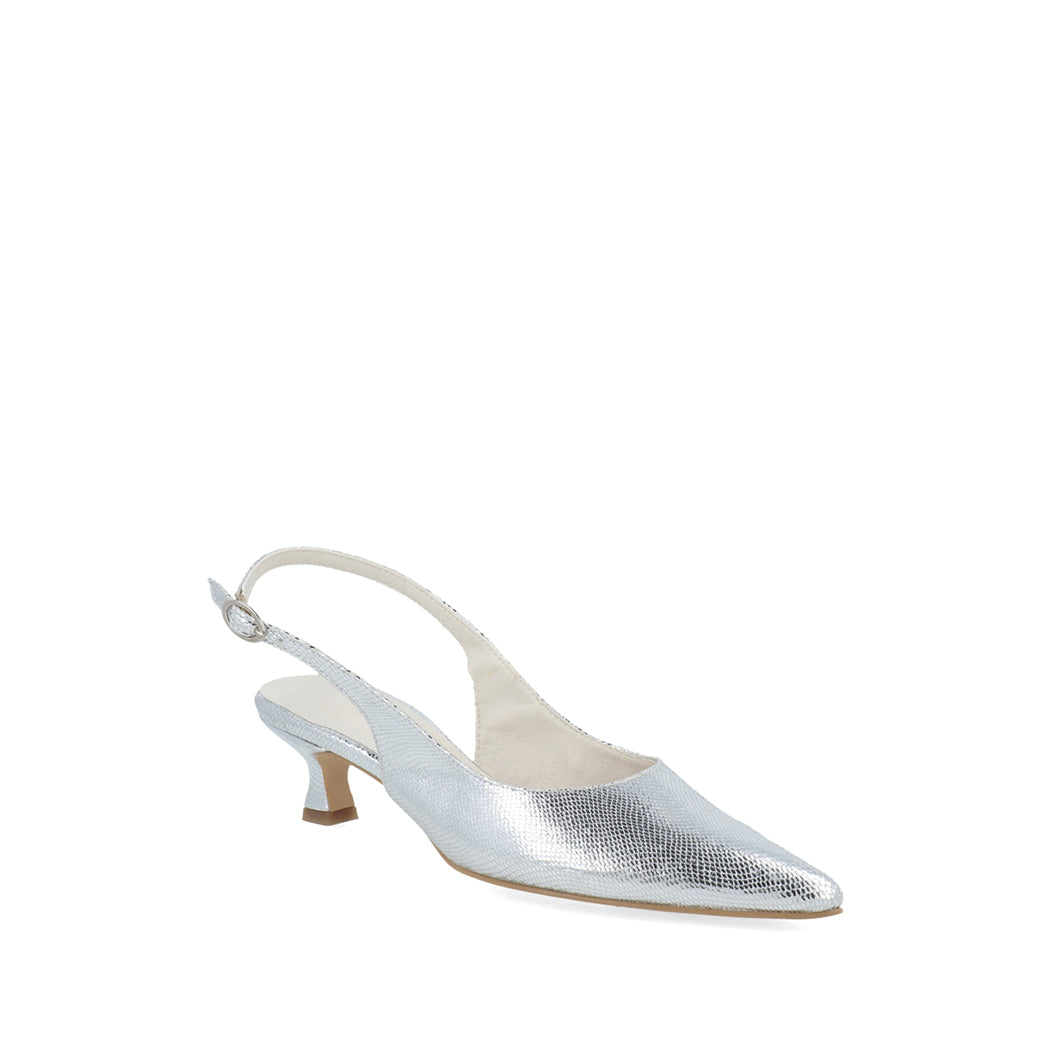 Zapatilla de Fiesta Trender color Plata para Mujer