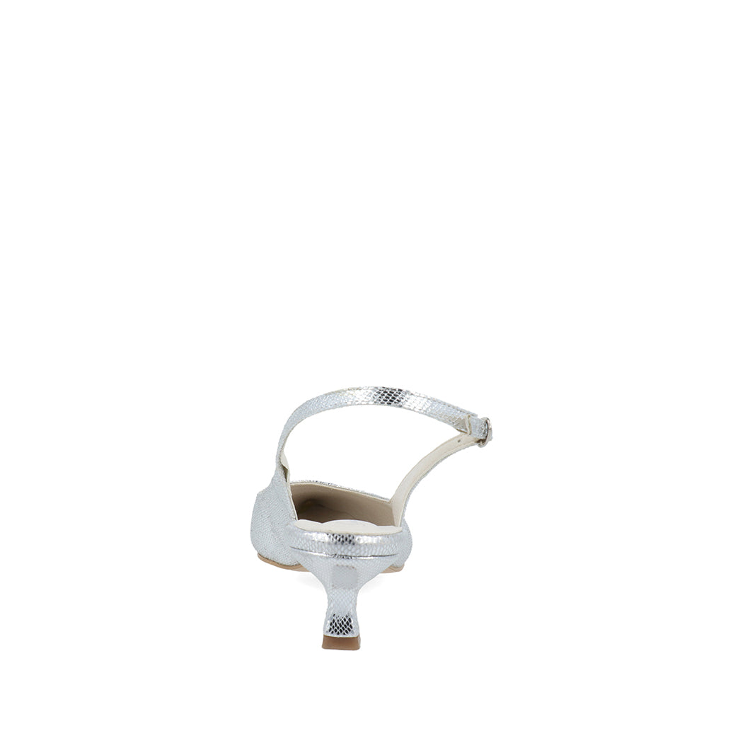 Zapatilla de Fiesta Trender color Plata para Mujer