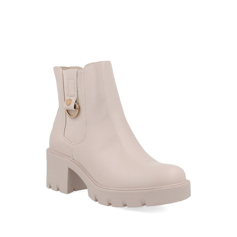 Botin Casual Xxti color Beige para Mujer