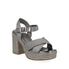 Sandalia Casual Trender color Plomo para Mujer