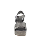 Sandalia Casual Trender color Plomo para Mujer
