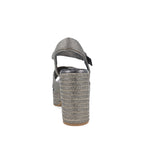 Sandalia Casual Trender color Plomo para Mujer