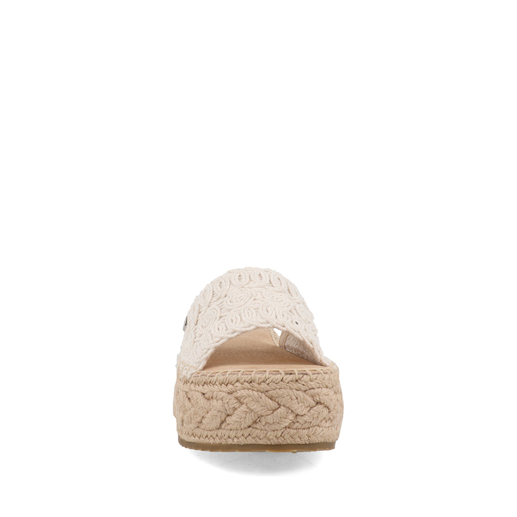 Sandalia Casual Trender color Beige con Yute para Mujer
