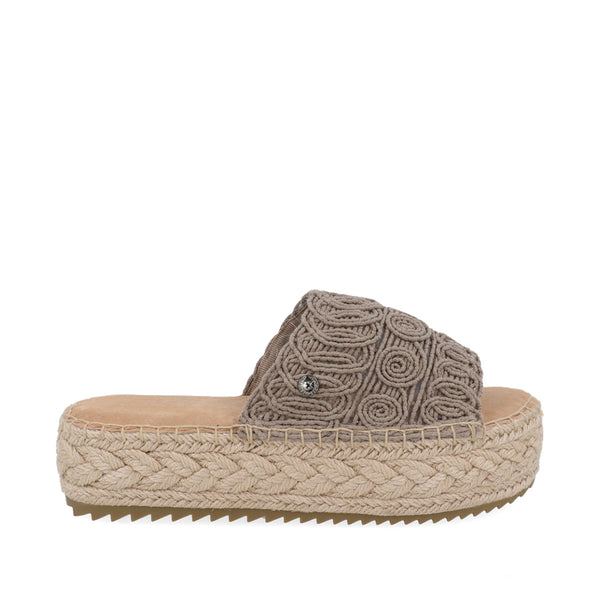 Sandalia Casual Trender color Taupe para Mujer