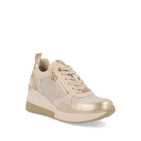 Tenis Urbano Trender color Oro para Mujer