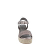Sandalia Casual Trender color Plomo para Mujer