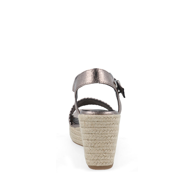 Sandalia Casual Trender color Plomo para Mujer