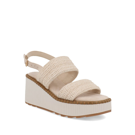 Sandalia Casual Trender color Beige para Mujer