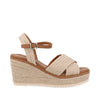 Sandalia Casual con plataforma  Trender color Beige para Mujer