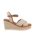 Sandalia Casual con plataforma  Trender color Beige para Mujer