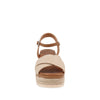 Sandalia Casual con plataforma  Trender color Beige para Mujer