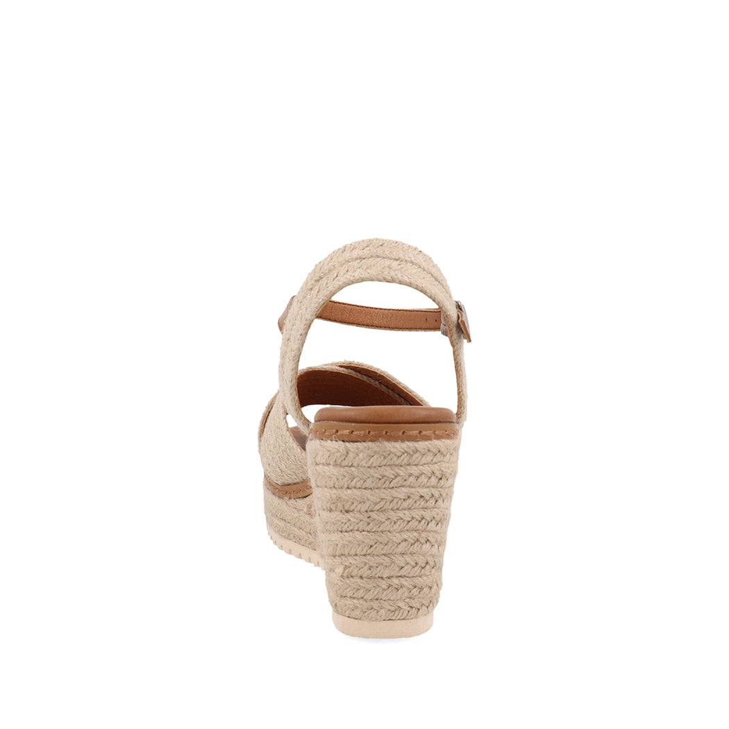 Sandalia Casual con plataforma  Trender color Beige para Mujer