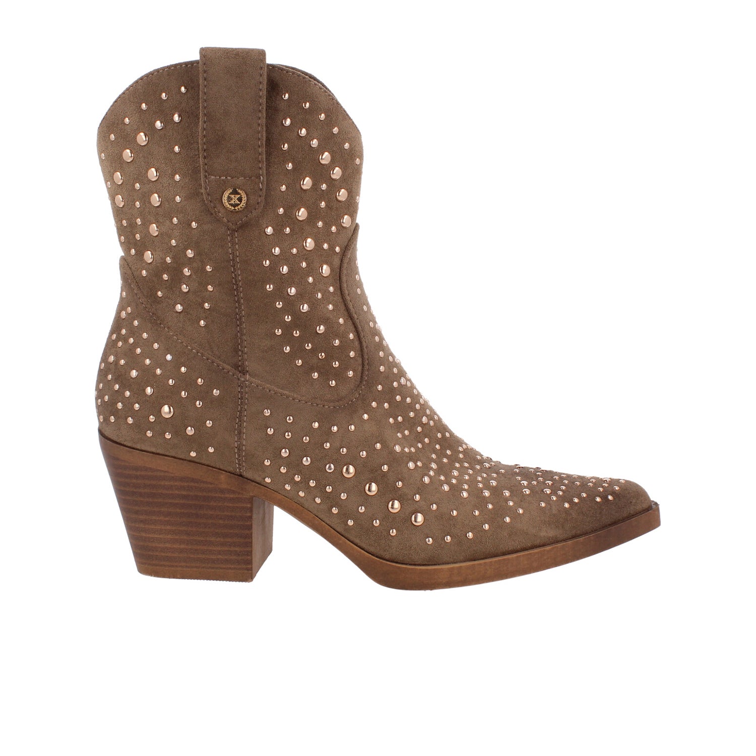 Botin Casual Xti color Taupe para Mujer