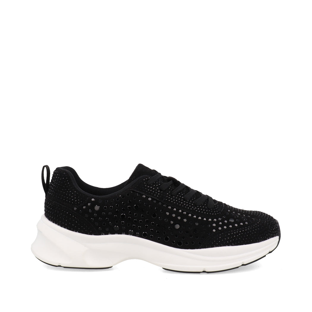 Tenis Urbano Trender color Negro para Mujer con brillos