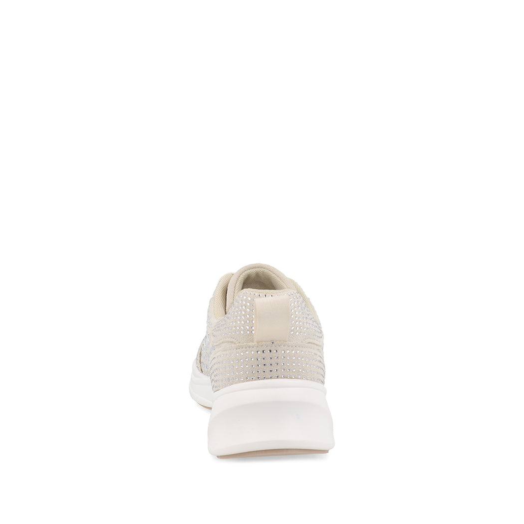 Tenis Urbano Trender color Beige para Mujer con Brillos