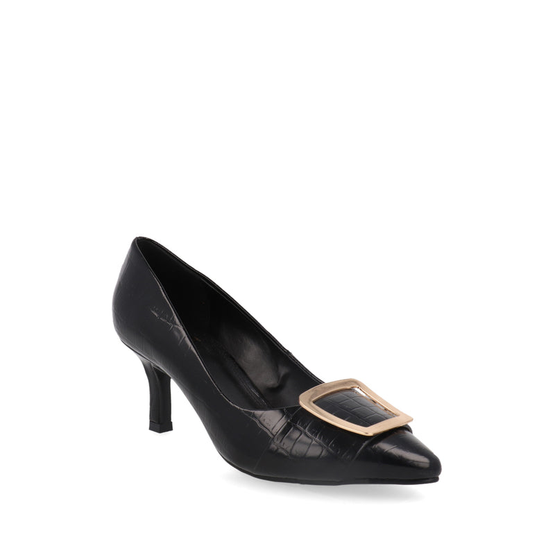 Zapatilla de Vestir Trender color Negro Diseño Animal Print para Mujer
