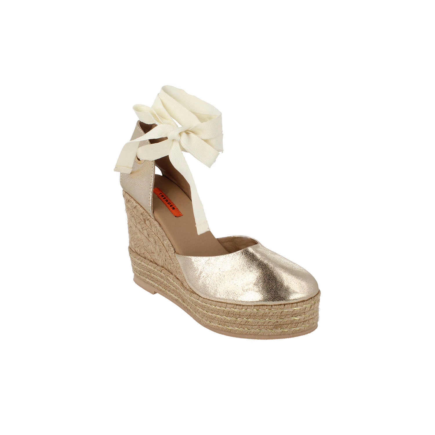 Alpargata Casual Trender color Oro para Mujer