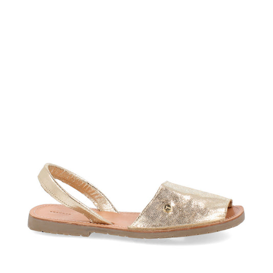 Sandalia Casual Trender color Oro para Mujer