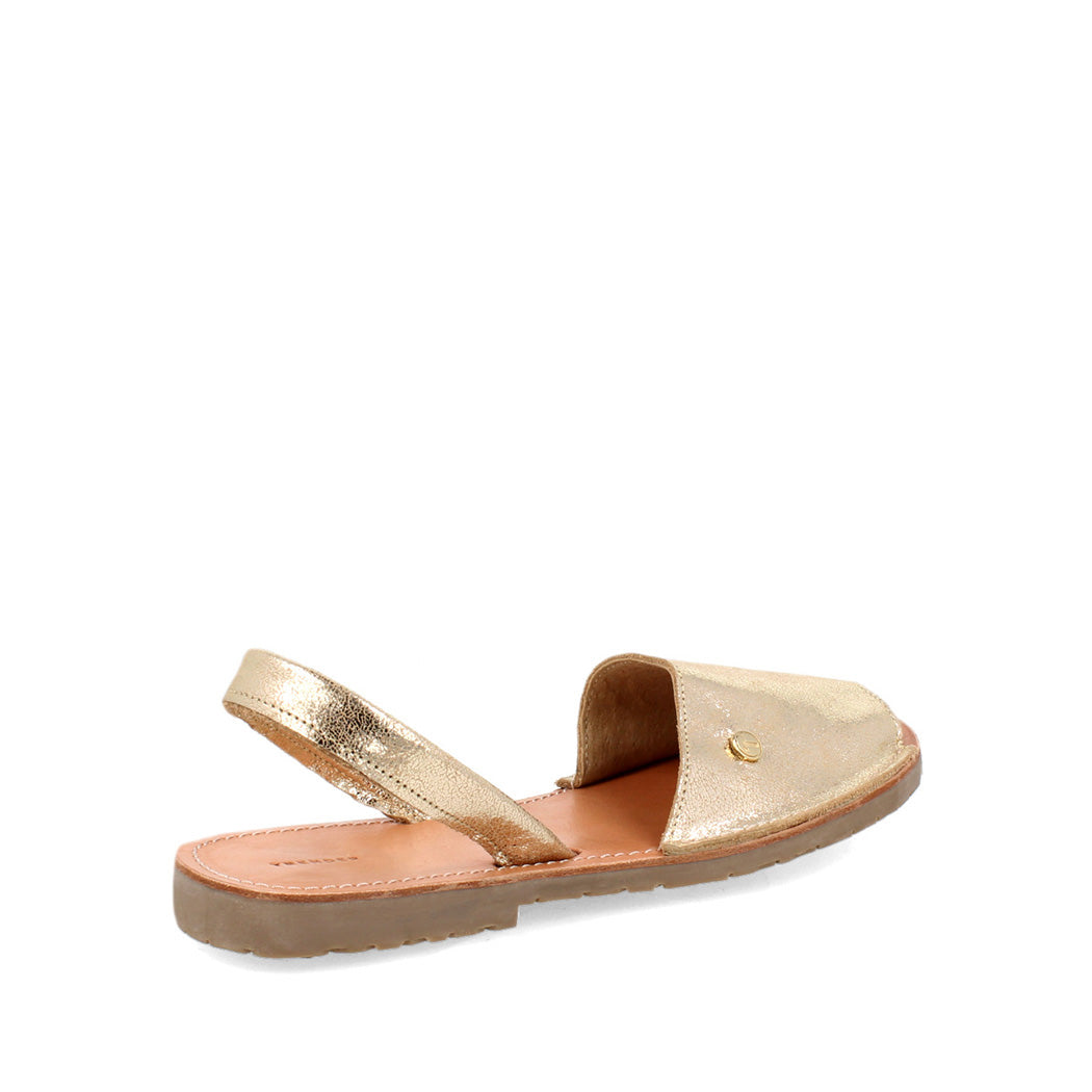 Sandalia Casual Trender color Oro para Mujer