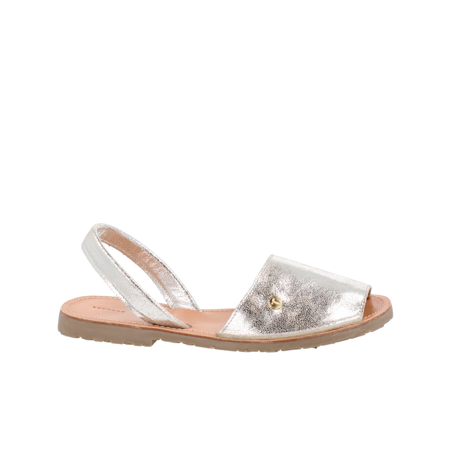 Sandalia Casual Trender color Plata para Mujer