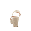 Sandalia Casual Trender color Beige para Mujer con Brillos