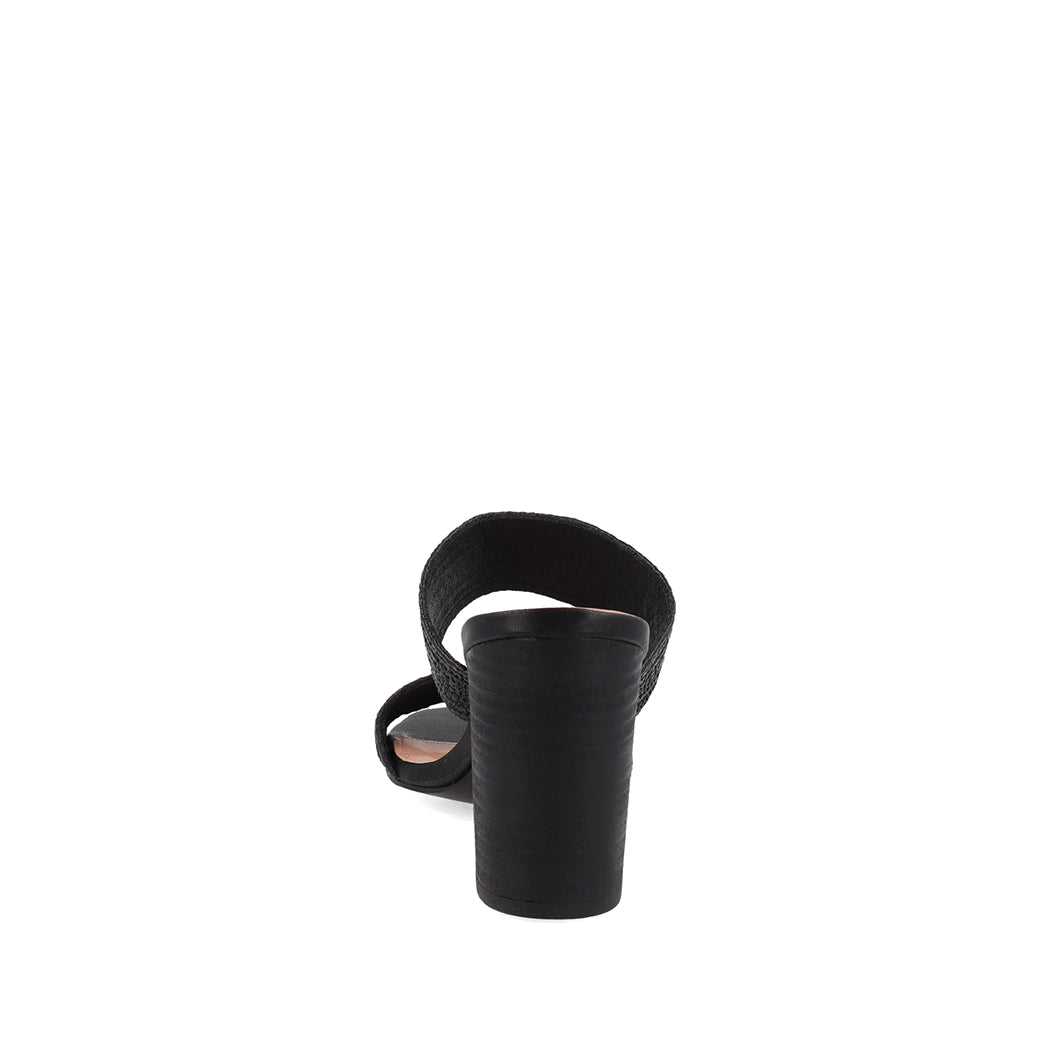 Sandalia Casual Trender color Negro para Mujer con tacón cuadrado